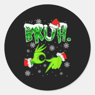 Adesivo Bruh 67 Seis Sete 6 7 Meme Natal Divertido Gen Z S