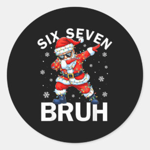 Adesivo Bruh 67 Seis Sete Papai Noel Dabbing Natal Meme Me