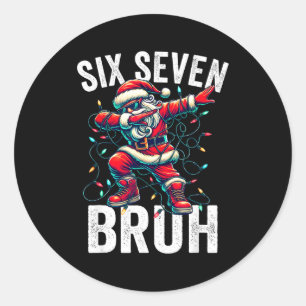 Adesivo Bruh 67 Seis Sete Papai Noel Dabbing Natal Meme Me