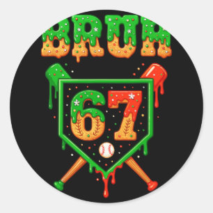 Adesivo Bruh 67 Venda Biscoito de Natal Gotas Número 67