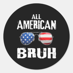 Adesivo Bruh Americano Em 4 De Julho Meninos Patrióticos C