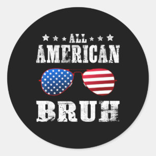 Adesivo Bruh Americano Em 4 De Julho Meninos Patrióticos C