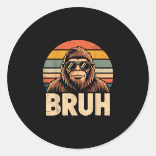 Adesivo Bruh bigfoot meme gráfico meninos homens engraçado