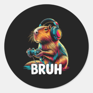 Adesivo Bruh Capivaras Vídeos Engraçados Jogos Capivara 