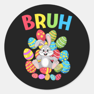 Adesivo Bruh Dabbing Rabbit Bunny Day Egboy