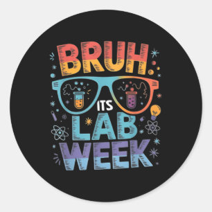 Adesivo Bruh É O Fundo Ciência Do Laboratório Médico Da Se