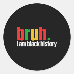 Adesivo Bruh é o Mês da História Negra Adolescentes Negros