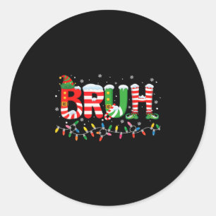 Adesivo Bruh Elf Squad Felry Christmas Xmas Lights Snowfla
