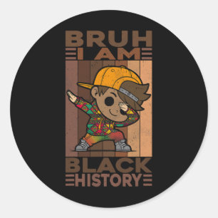 Adesivo Bruh Eu Sou Mês da História Negra Meninos Africano
