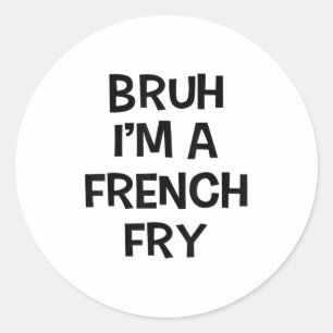 Adesivo Bruh Eu Sou Um Francês Francês Fry Engraçado Fingi