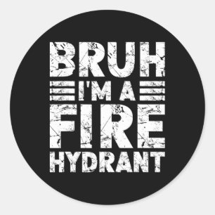 Adesivo Bruh, eu sou um Hydrant Fusível Fusível Halloween