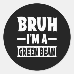 Adesivo Bruh, eu sou uma fantasia de Halloween de Bean Ver