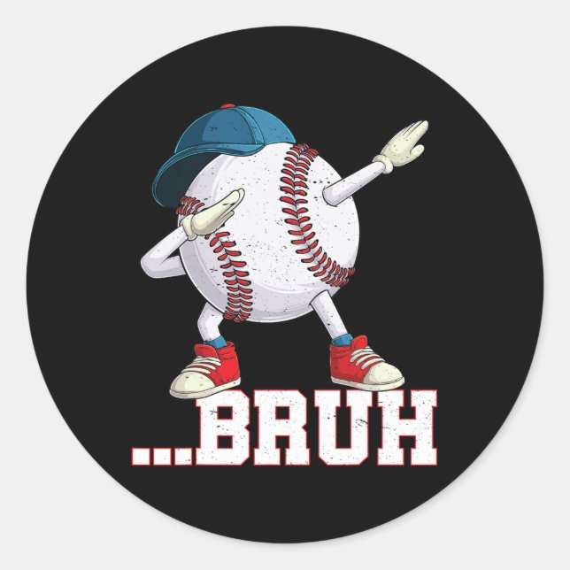 Adesivo Bruh Funny Dabbing vende jogadores presentes garot (Frente)