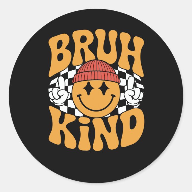 Adesivo Bruh Kind - Smiley Vibes Sticker (Frente)