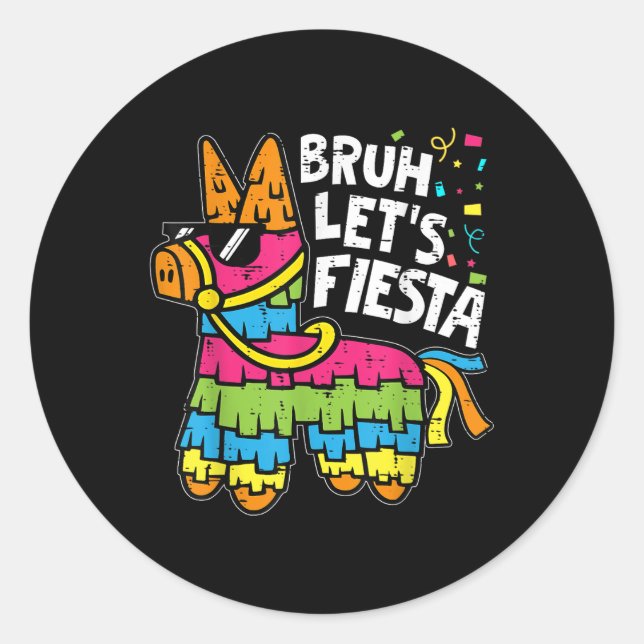 Adesivo Bruh permite Fiesta Pinata Cinco De Mayo Parte Mex (Frente)