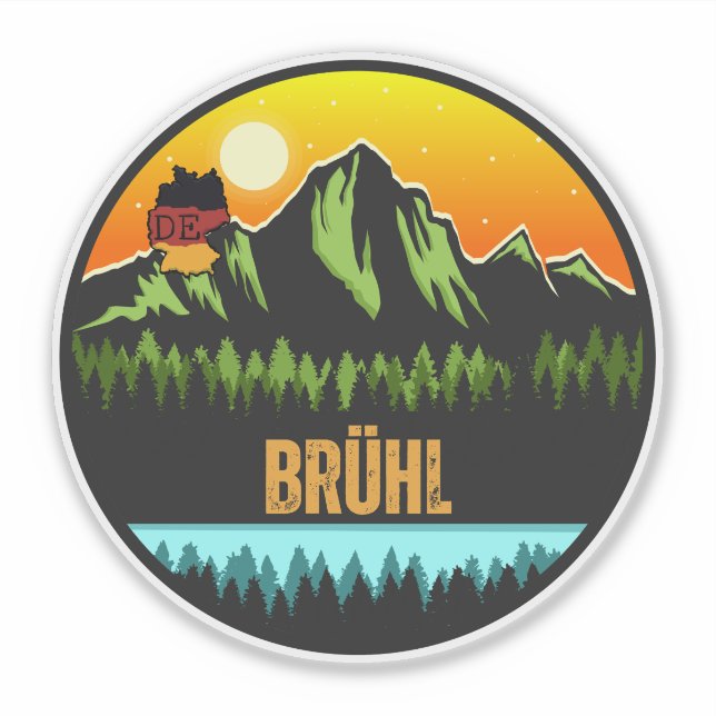 Adesivo Brühl, Alemanha (Frente)