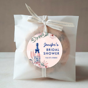 Adesivo Brunch de Champanhe e Chuveiro de Noiva Espumante