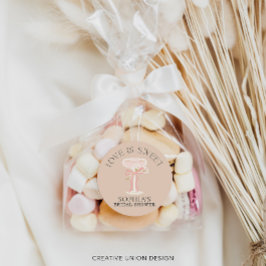 Adesivo Brunch e Bubbly Champanhe Favoritos para Chá de No