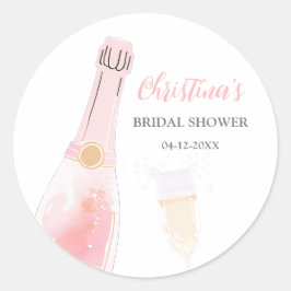 Adesivo Brunch e Champanhe Bubbly Chá de Noiva