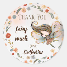 Adesivo Brunette Fairy Girl Favor Gift