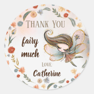 Adesivo Brunette Fairy Girl Favor Gift