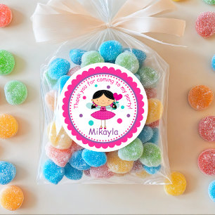 Adesivo Brunette Fairy Princess Birthday Sticker