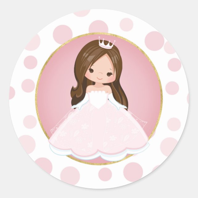 Adesivo Brunette Pink Princess (Frente)