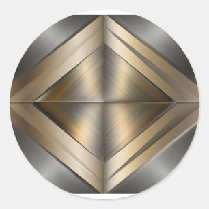 Adesivo Brushed Metallic Geometric Diamond Pattern