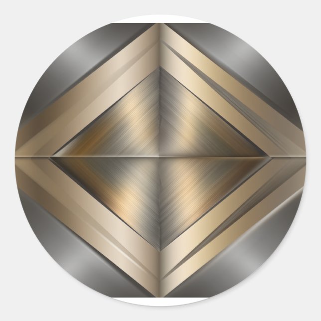 Adesivo Brushed Metallic Geometric Diamond Pattern (Frente)