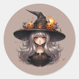 Adesivo Bruxa Bonita do Halloween