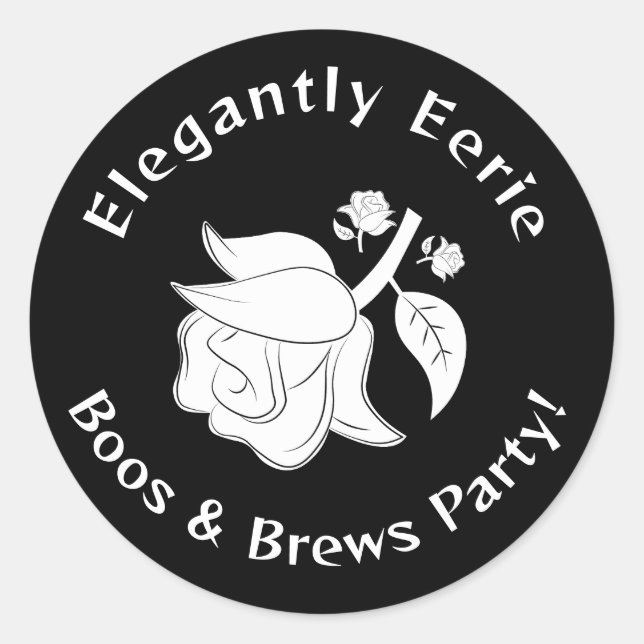 Adesivo Bruxa Clássica Elegantemente Eerie Halloween Stick (Frente)