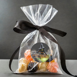 Adesivo Bruxa com o Burning Cauldron Halloween