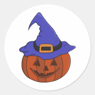 Adesivo Bruxa de Abóbora do Halloween
