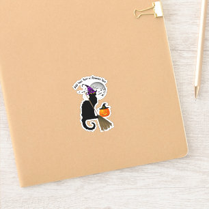Adesivo Bruxa de Halloween Le Chat Noir