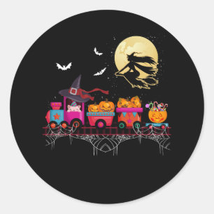 Adesivo Bruxa de Halloween Voando Ghost Pumpkin Jack O