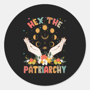 Adesivo Bruxa Feminista Hex A Bruxa Patriarcada do Hallowe
