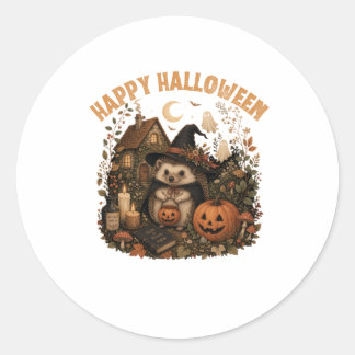 Adesivo Bruxa Fofa Ourico Feliz Halloween Cottagecore