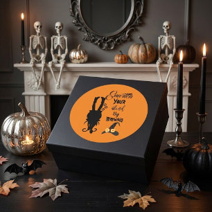 Adesivo Bruxa Má Virada Cauldron Festa de Halloween