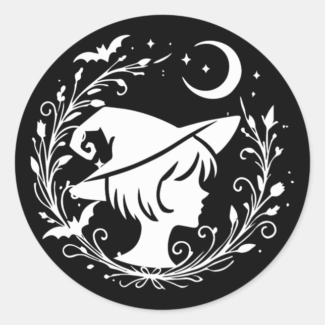 Adesivo Bruxa Pixie Wicca Magia Bruxas Dia das Bruxas (Frente)