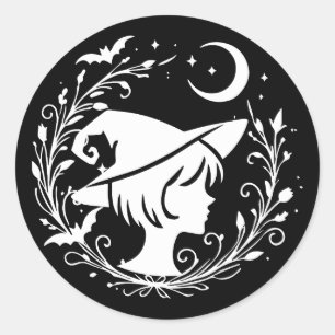 Adesivo Bruxa Pixie Wicca Magia Bruxas Dia das Bruxas