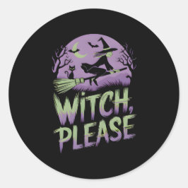 Adesivo Bruxa, por favor | Festival de Halloween