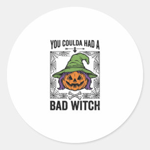 Adesivo Bruxa Ruim Funny Halloween Abóbora Bruxa_1
