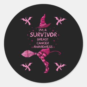 Adesivo Bruxa Sou Um Sobrevivente Cancer De Mama De Hallow
