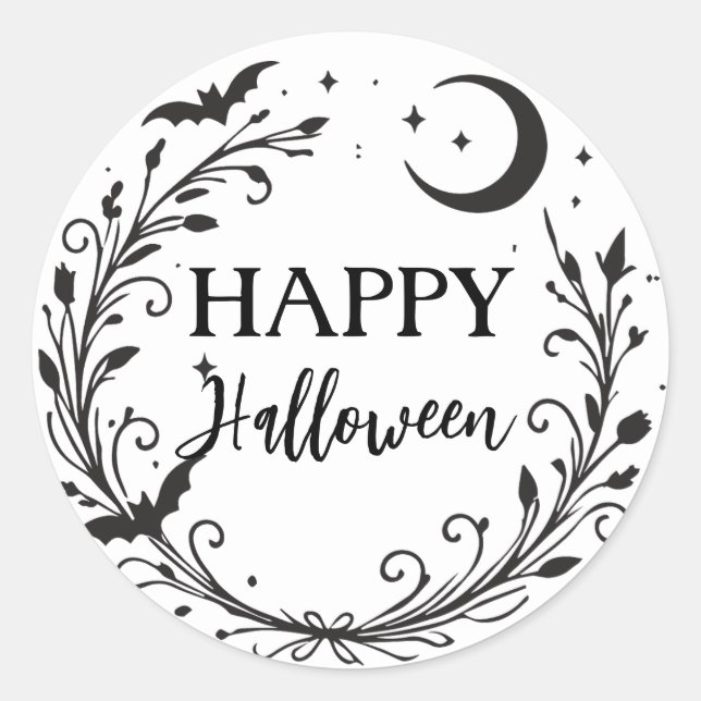 Adesivo Bruxaria Mágica de Ervas de Halloween (Frente)