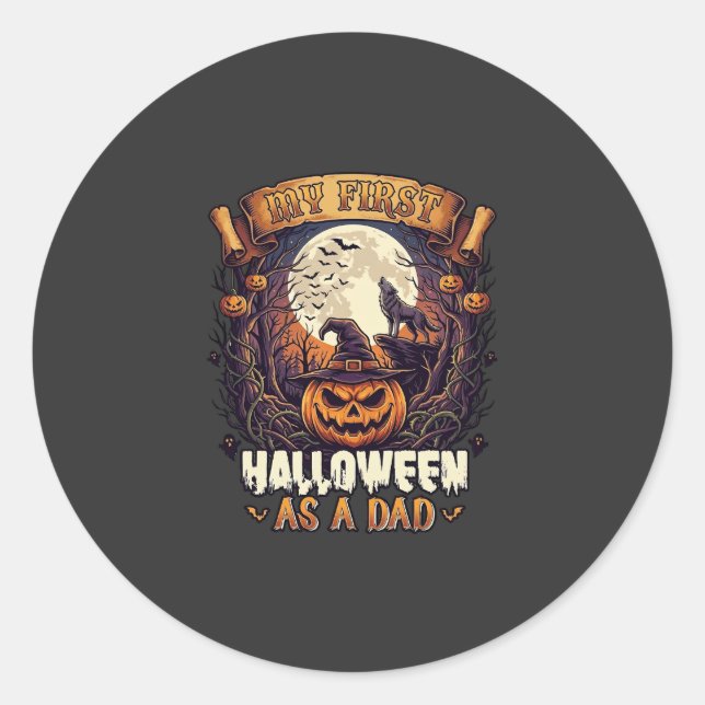 Adesivo Bruxas Penduradas Halloween Bruxa Voadora Casa Ass (Frente)