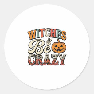 Adesivo Bruxas São Loucas Camisa Vintage de Halloween Desi