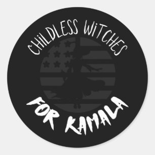 Adesivo Bruxas Sem Fios Para Kamala Flag Halloween - Votaç