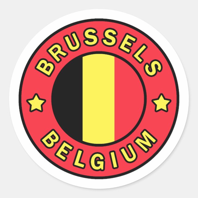 Adesivo Bruxelas Bélgica (Frente)
