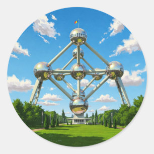 Adesivo Bruxelas Bélgica Atomium Viagem