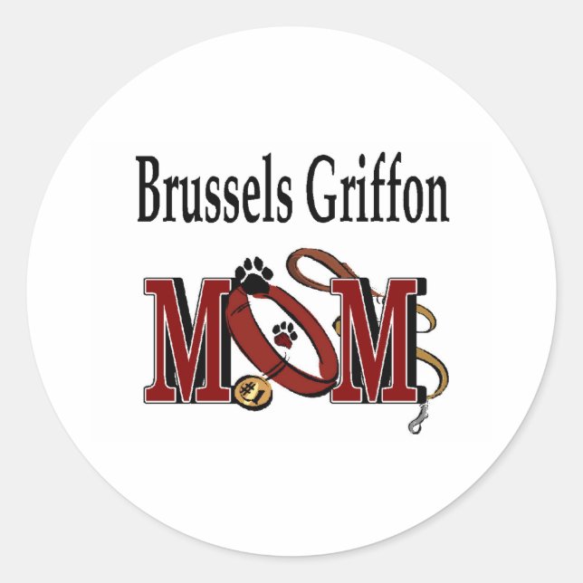 Adesivo Bruxelas Griffon Dog MOM (Frente)